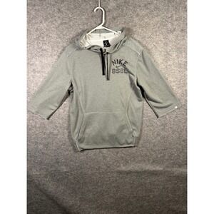 Nike BSB Short Sleeve Dri-Fit Hoodie Mens Small‎ Baseball Pullover